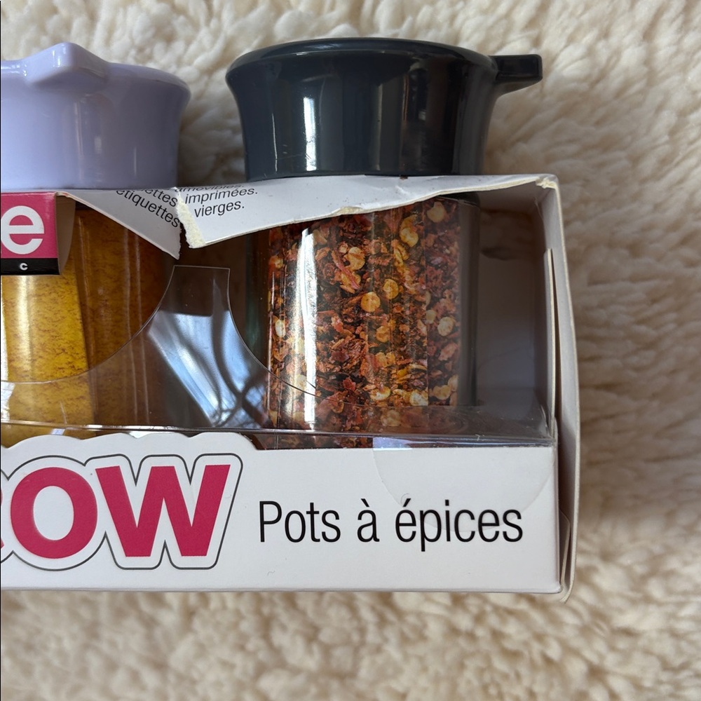 NWT Joie Meow Spice Bottles and Bag Clips Set - Black and White and Grey - Picture 3 of 5